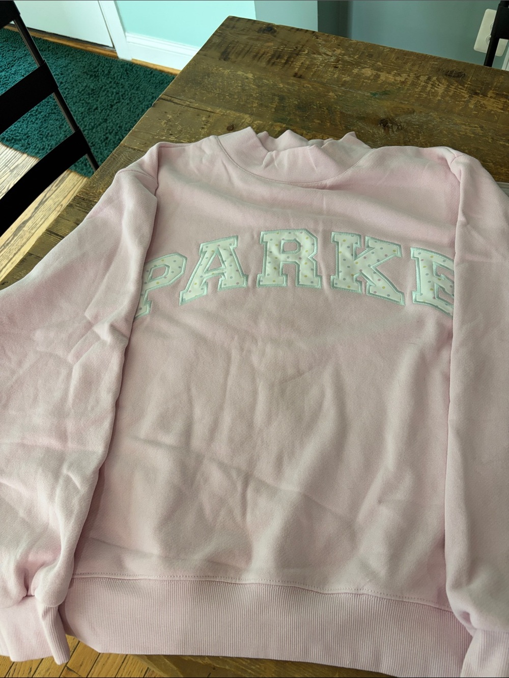 Parke Heritage Collection Varsity mockneck sweatshirt - Birthday Cake